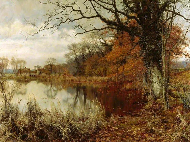 1854-Edward Wilkins Waite - L'anno tranquillo volge rapidamente al termine
